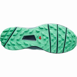 Dámske Bežecké Topánky Salomon SENSE RIDE 2 W Zelene/Modre,697-54934